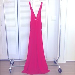 🌸Pretty, Never Worn, MODA International, Lined, Chiffon Maxi Dress, size L